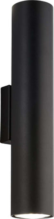 Applique-Moderna-A-Cilindro-Dag-2-Luci-Gu10-In-Ferro-Laccato-Nero