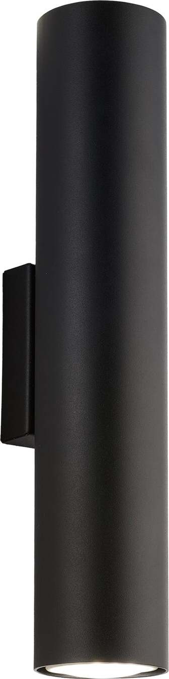 Applique-Moderna-A-Cilindro-Dag-2-Luci-Gu10-In-Ferro-Laccato-Nero
