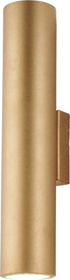 Applique-Moderna-A-Cilindro-Dag-2-Luci-Gu10-In-Ferro-Laccato-Oro