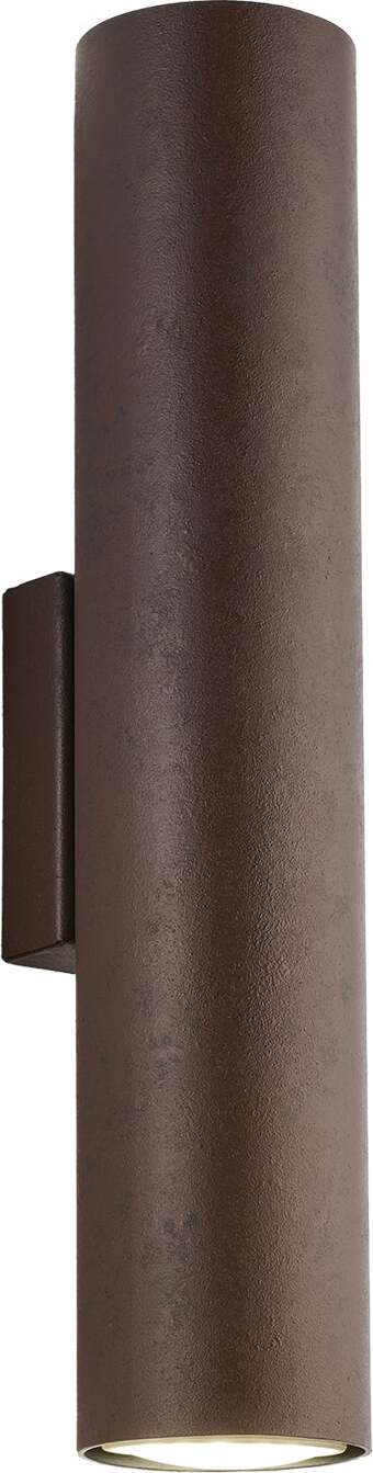 Applique-Moderna-A-Cilindro-Dag-2-Luci-Gu10-In-Ferro-Laccato-Ruggine