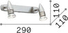 Applique-Moderna-Alfa-Metallo-Bianco-2-Luci-Gu10-7W-3000K-Luce-Calda