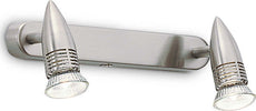 Applique-Moderna-Alfa-Metallo-Cromo-2-Luci-Gu10-7W-3000K-Luce-Calda