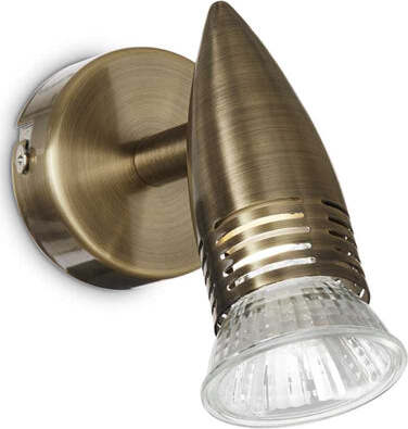 Applique-Moderna-Alfa-Metallo-Ottone-Brunito-1-Luce-Gu10-7W-3000K