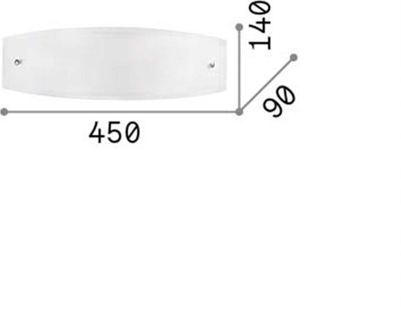 Applique-Moderna-Ali-Vetro-Bianco-2-Luci-E27