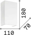 Applique-Moderna-Alta-Flash-Gesso-Bianco-1-Luce-G9-3W-3000K-Luce-Calda