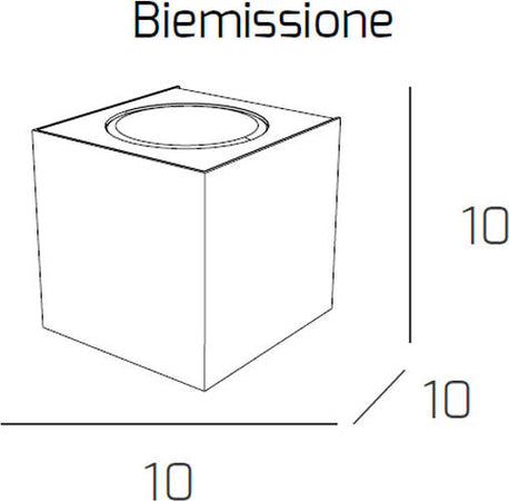 Applique-Moderna-Area-Metallo-Grigio-2-Luci-Gx53