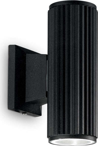 Applique-Moderna-Base-Alluminio-Nero-2-Luci-5W-4000K-Luce-Naturale