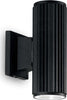 Applique-Moderna-Base-Alluminio-Nero-2-Luci-5W-4000K-Luce-Naturale