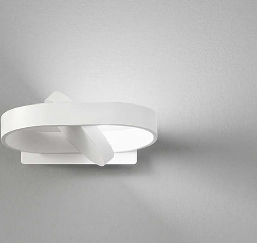 Applique-Moderna-Belt-Metallo-Bianco-Led