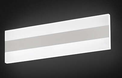 Applique-Moderna-Bend-Metallo-E-Alluminio-Bianco-Opaco-Led-Luce-Calda-35Cm