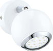 Applique-Moderna-Bimeda-1-Luce-Acciaio-Bianco-E-Cromo