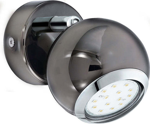 Applique-Moderna-Bimeda-1-Luce-Acciaio-Grigio-E-Cromo