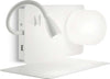 Applique-Moderna-Book-1-Metallo-Bianco-2-Luci-3W-3000K-Luce-Calda