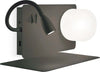 Applique-Moderna-Book-1-Metallo-Nero-2-Luci-3W-3000K-Luce-Calda