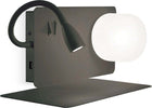 Applique-Moderna-Book-1-Metallo-Nero-2-Luci-3W-3000K-Luce-Calda
