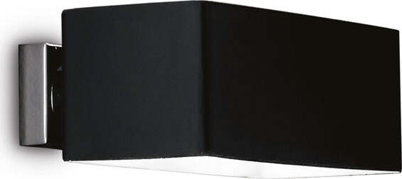 Applique-Moderna-Box-Metallo-Nero-2-Luci-G9-3W-3000K-Luce-Calda