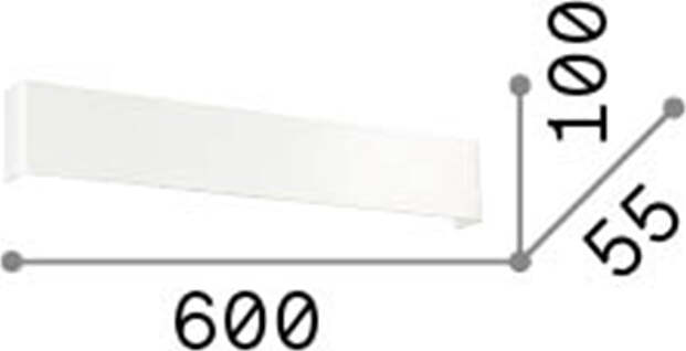 Applique-Moderna-Bright-Metallo-Bianco-Led-15,5W-3000K-Luce-Calda