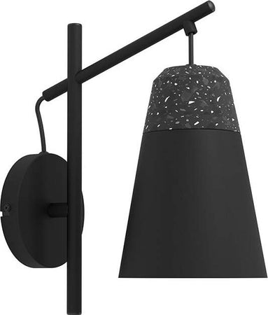 Applique-Moderna-Canterras-1-Luce-Acciaio-Nero