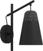Applique-Moderna-Canterras-1-Luce-Acciaio-Nero