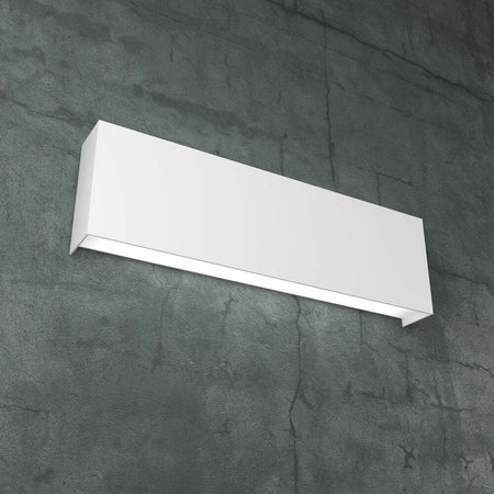 Applique-Moderna-Carpet-Metallo-Bianco-2-Luci-2G11-40Cm