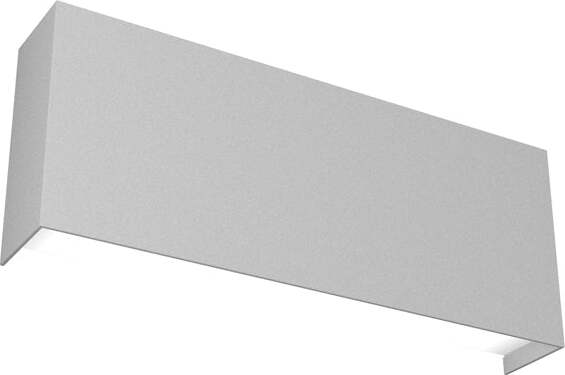 Applique-Moderna-Carpet-Metallo-Grigio-2-Luci-2G11-30Cm