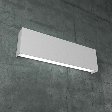 Applique-Moderna-Carpet-Metallo-Grigio-2-Luci-2G11-40Cm