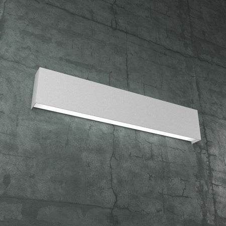 Applique-Moderna-Carpet-Metallo-Grigio-2-Luci-2G11-60Cm