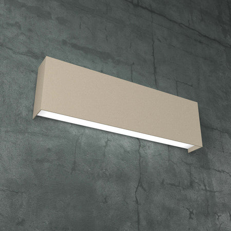 Applique-Moderna-Carpet-Metallo-Sabbia-2-Luci-2G11-40Cm