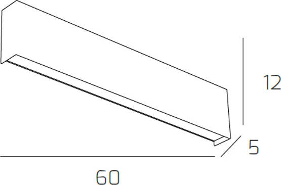 Applique-Moderna-Carpet-Metallo-Sabbia-2-Luci-2G11-60Cm