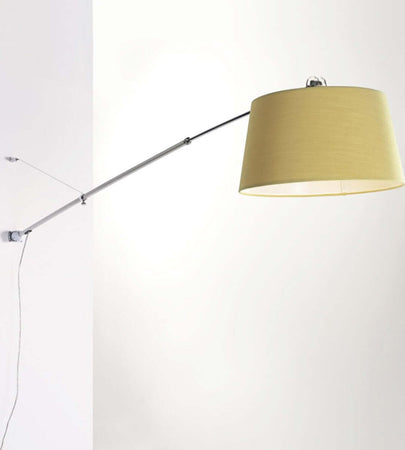 Applique-moderna-Cattaneo-illuminazione-ADJUSTABLE-137-150A-lampada-parete-paralume-braccio-telescopico-orientabile-E27-IP20