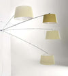 Applique-moderna-Cattaneo-illuminazione-ADJUSTABLE-137-150A-lampada-parete-paralume-braccio-telescopico-orientabile-E27-IP20