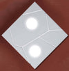 Applique-moderna-Cattaneo-STREET-873-30PA-LED-9W-GX53-2-luci-lampada-parete-soffitto-metallo-quadrata-interno