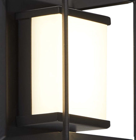 Applique-Moderna-Chaplin-Acciaio-Bianco-Policarbonato-Nero-Led-1,7W-3000K