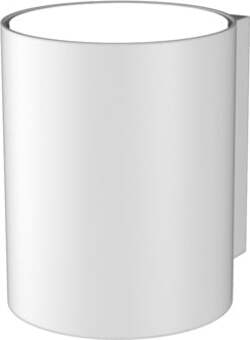 Applique-Moderna-Cilindrica-Shape-Metallo-Bianco-2-Luci-Gx53-10Cm-Biemissione