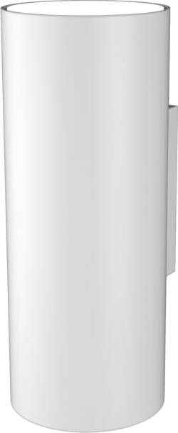 Applique-Moderna-Cilindrica-Shape-Metallo-Bianco-2-Luci-Gx53-20Cm-Biemissione