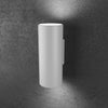 Applique-Moderna-Cilindrica-Shape-Metallo-Grigio-2-Luci-Gx53-20Cm-Biemissione