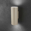 Applique-Moderna-Cilindrica-Shape-Metallo-Sabbia-2-Luci-Gx53-20Cm-Biemissione