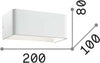 Applique-Moderna-Click-Metallo-Bianco-Led-10,5W-3000K-Luce-Calda