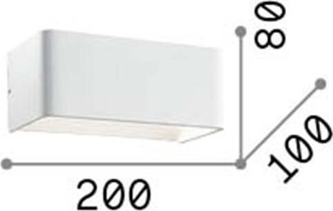 Applique-Moderna-Click-Metallo-Bianco-Led-10,5W-3000K-Luce-Calda