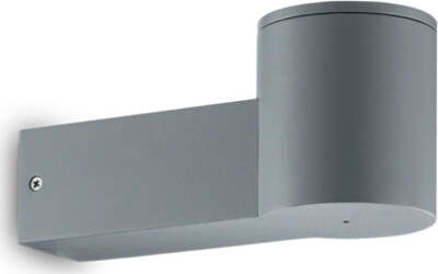 Applique-Moderna-Clio-Alluminio-Grigio-1-Luce-E27