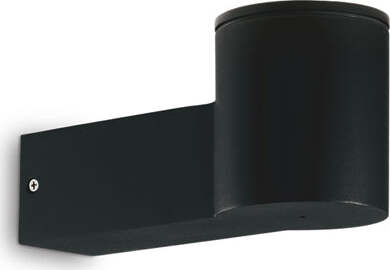 Applique-Moderna-Clio-Alluminio-Nero-1-Luce-E27
