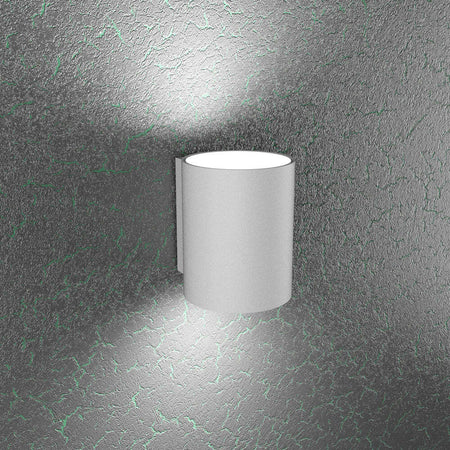 Applique-Moderna-Cloud-Metallo-Grigio-2-Luci-Gx53-20Cm
