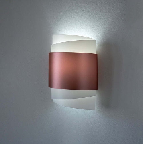 Applique-Moderna-Con-Cavo-1-Luce-Bea-In-Polilux-Rosa-Metallico-Made-In-Italy
