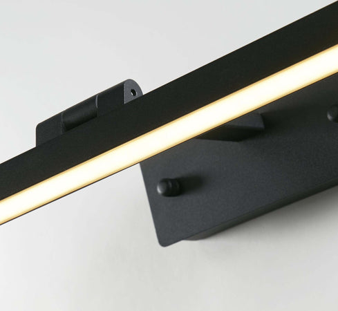 Applique-Moderna-Corfù-Acciaio-Nero-Alluminio-Led-7,86W-3000K