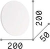 Applique-Moderna-Cover-Alluminio-Nero-Led-11W-3000K-Luce-Calda-D20Cm