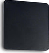 Applique-Moderna-Cover-Alluminio-Nero-Led-9,5W-3000K-Quadr.-D20