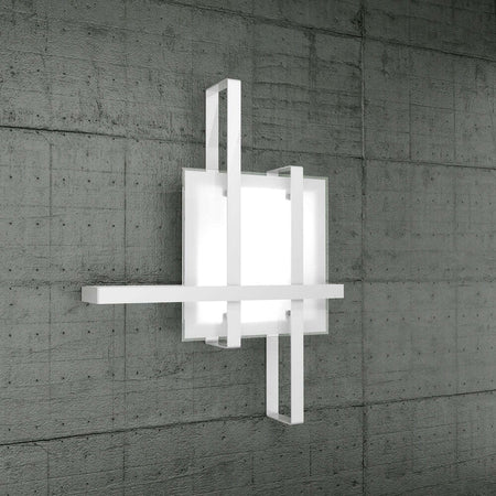 Applique-Moderna-Cross-Metallo-E-Vetro-Bianco-2-Luci-E27-53Cm