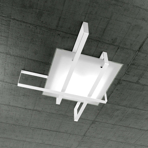Applique-Moderna-Cross-Metallo-E-Vetro-Bianco-4-Luci-E27-74Cm