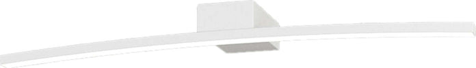 Applique-Moderna-Curved-Metallo-Bianco-Diffusore-Bianco-Led-6W-Calda-50Cm