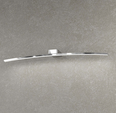 Applique-Moderna-Curved-Metallo-Cromo-Diffusore-Bianco-Led-11,2W-Calda-70Cm